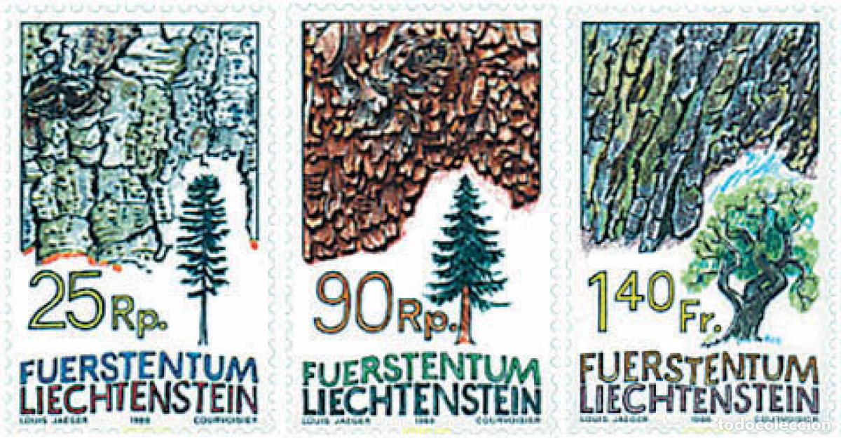Sellos: 82680 MNH LIECHTENSTEIN 1986 LOS ARBOLES Y SU CORTEZA