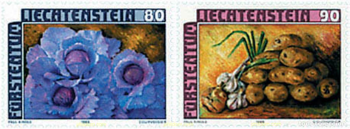 Sellos: 218140 MNH LIECHTENSTEIN 1986 PRODUCTOS DEL CAMPO