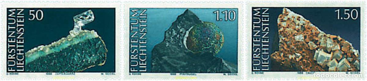 Timbres: 82387 MNH LIECHTENSTEIN 1989 MINERALES