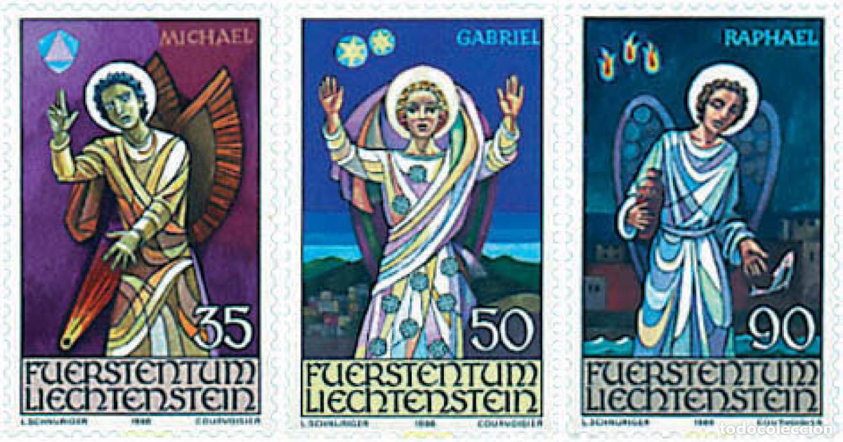 Timbres: 79107 MNH LIECHTENSTEIN 1986 NAVIDAD. LOS SANTOS ARCANGELES