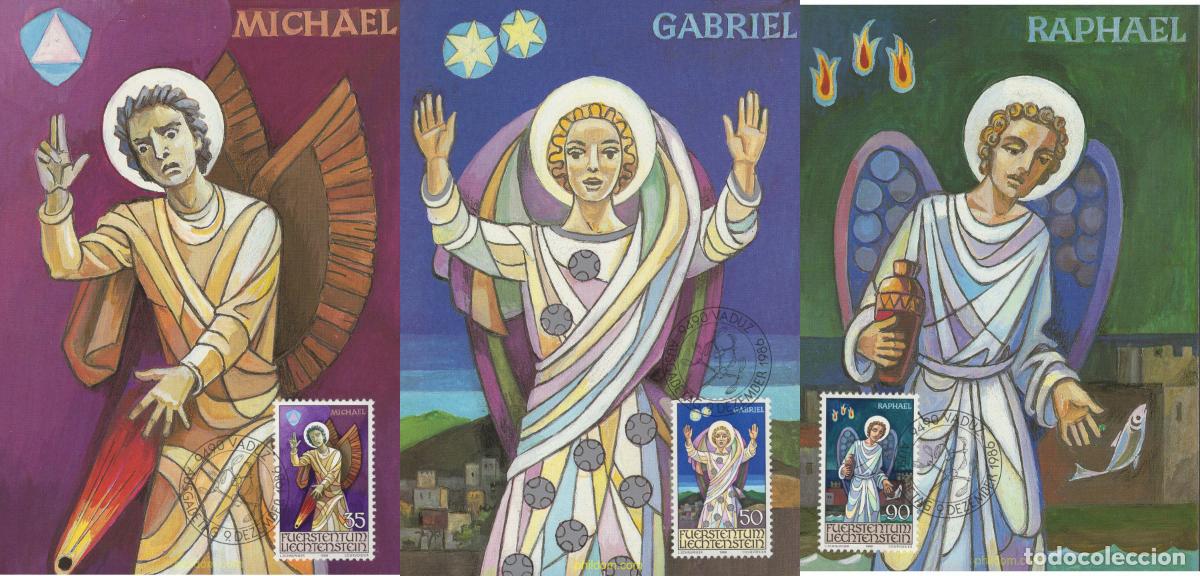 Timbres: 643887 MNH LIECHTENSTEIN 1986 NAVIDAD. LOS SANTOS ARCANGELES