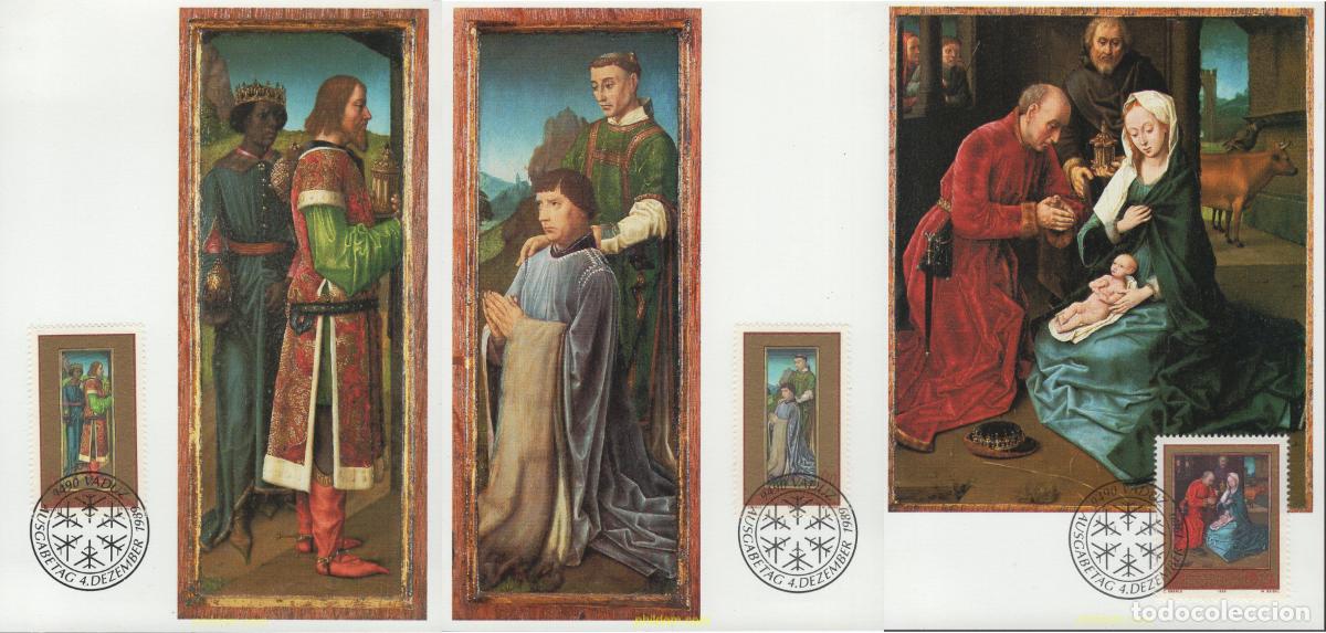 Sellos: 643725 MNH LIECHTENSTEIN 1989 NAVIDAD. PINTURAS DE HUGO VAN DER GOES
