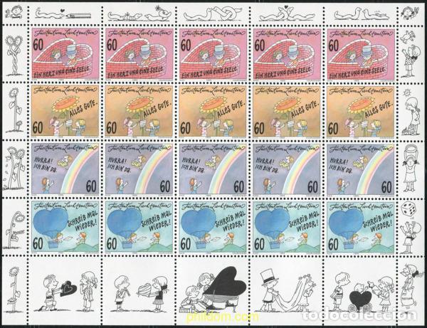 Sellos: 336392 MNH LIECHTENSTEIN 1995 EL PLACER DE ESCRIBIR