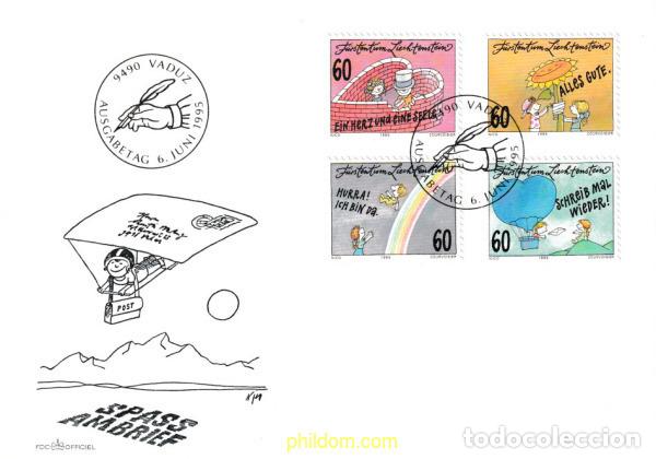 Sellos: 410888 MNH LIECHTENSTEIN 1995 EL PLACER DE ESCRIBIR
