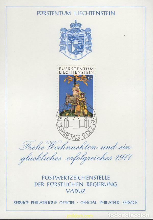Sellos: 645081 MNH LIECHTENSTEIN 1976 NAVIDAD. ARTE POPULAR