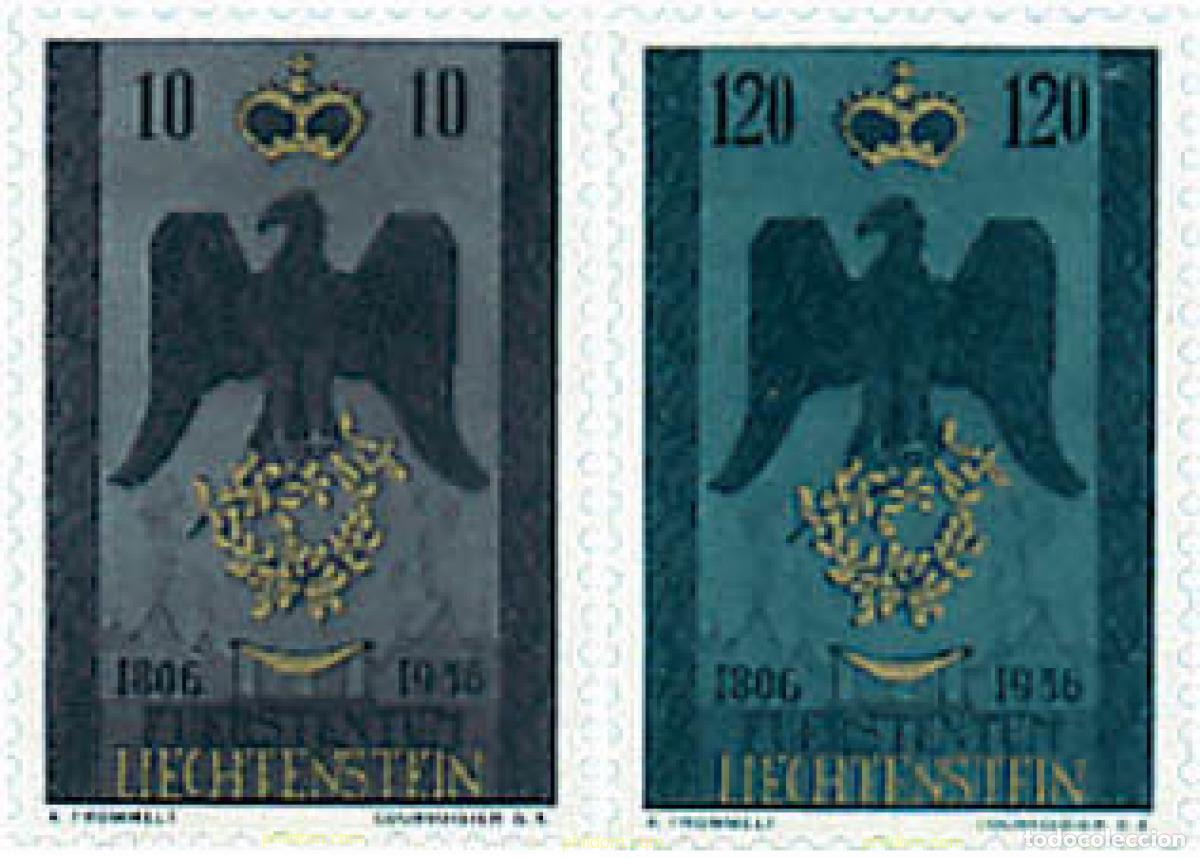 Briefmarken: 81627 MNH LIECHTENSTEIN 1956 150 ANIVERSARIO DE LA SOBERANIA