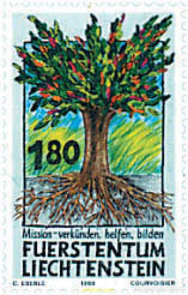 Sellos: 77685 MNH LIECHTENSTEIN 1993 SELLO ESPECIAL MISION