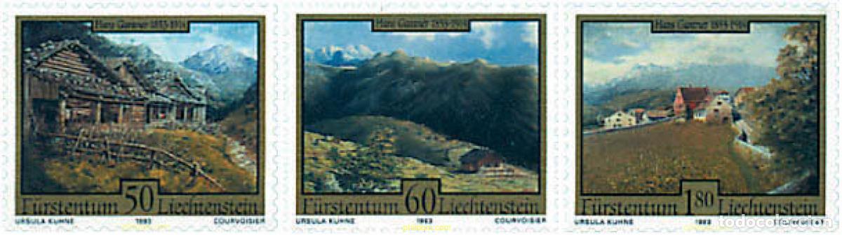 Sellos: 80016 MNH LIECHTENSTEIN 1993 PINTORES DE LIECHTENSTEIN. HANS GANTNER