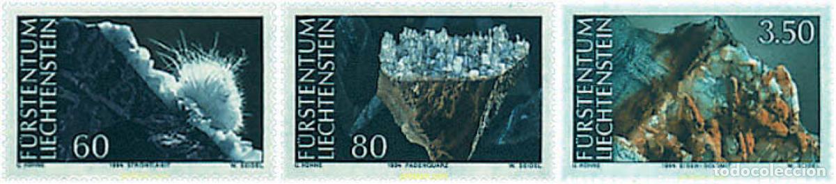 Sellos: 77688 MNH LIECHTENSTEIN 1994 MINERALES