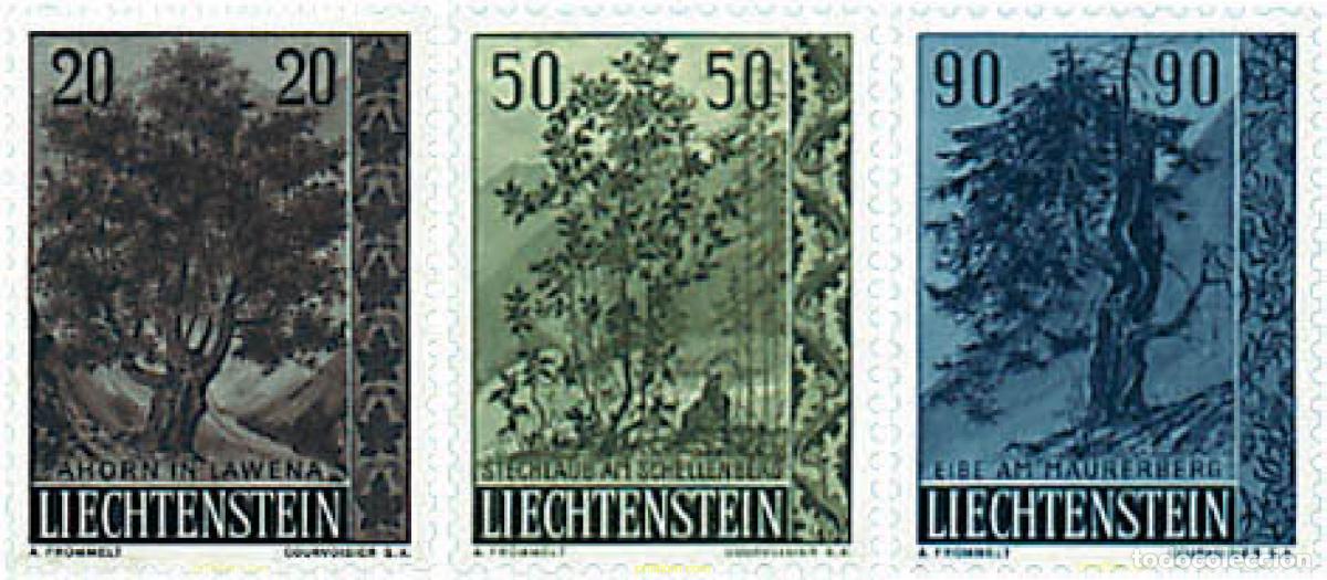 Sellos: 82959 MNH LIECHTENSTEIN 1958 ARBOLES Y ARBUSTOS