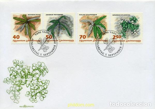 Sellos: 285288 MNH LIECHTENSTEIN 1992 HELECHOS