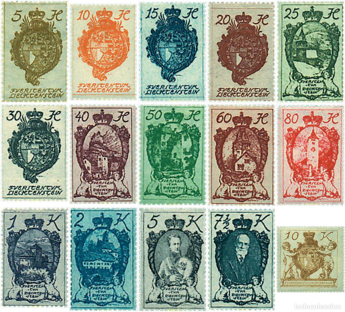Sellos: 80692 HINGED LIECHTENSTEIN 1920 ESCUDOS