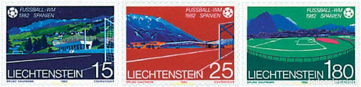 Sellos: 79746 MNH LIECHTENSTEIN 1982 COPA DEL MUNDO DE FUTBOL. ESPA&Ntilde;A-82