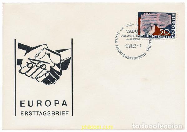 Sellos: 23417 MNH LIECHTENSTEIN 1962 EUROPA CEPT. MANOS SIMBOLICAS