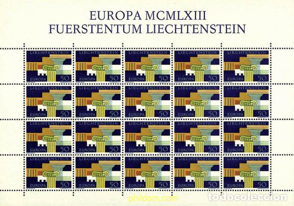 Sellos: 8800 MNH LIECHTENSTEIN 1963 EUROPA CEPT. ELEMENTOS ARQUITECTONICOS HELENICOS