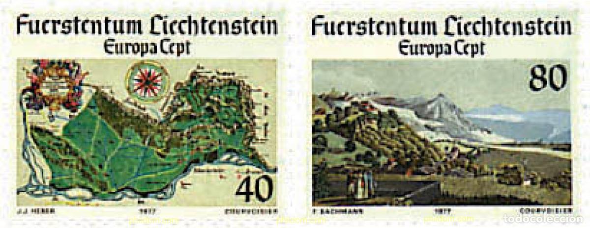 Sellos: 77716 MNH LIECHTENSTEIN 1977 EUROPA CEPT. PAISAJES