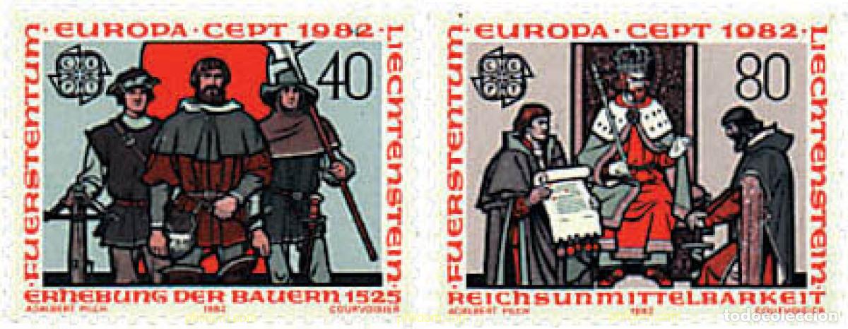 Sellos: 82157 MNH LIECHTENSTEIN 1982 EUROPA CEPT. HISTORIA