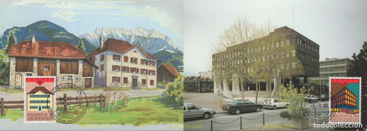 Sellos: 643723 MNH LIECHTENSTEIN 1990 EUROPA CEPT. OFICINAS POSTALES