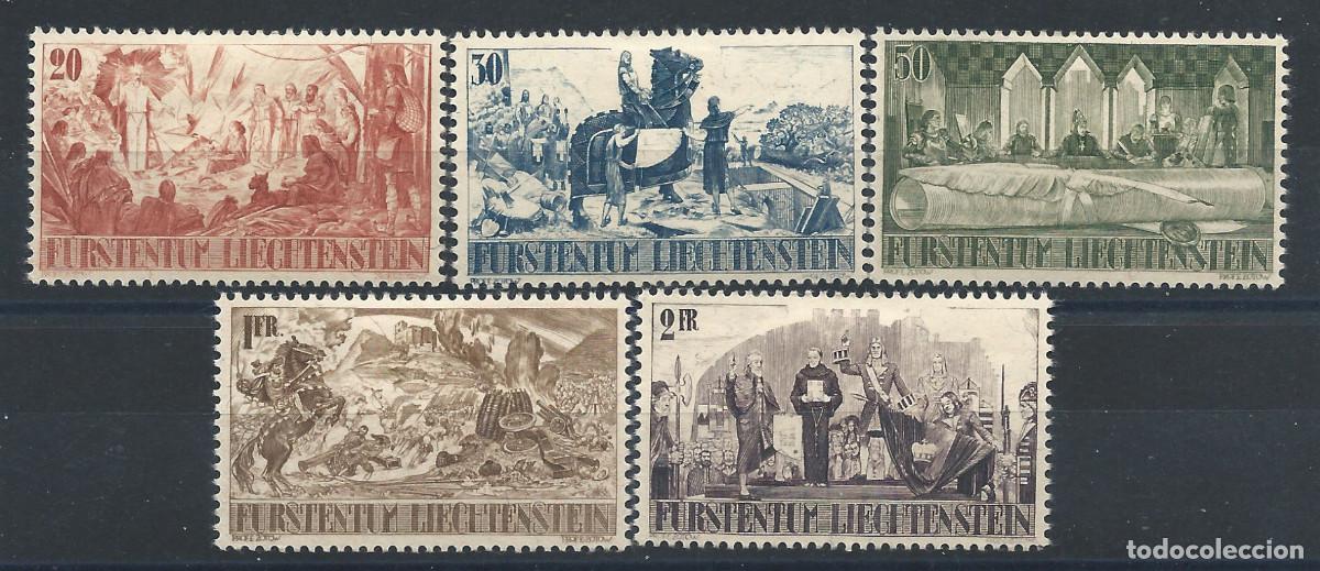 Sellos: Liechtenstein N&deg;177/81* (MH) 1942 - Sujets divers