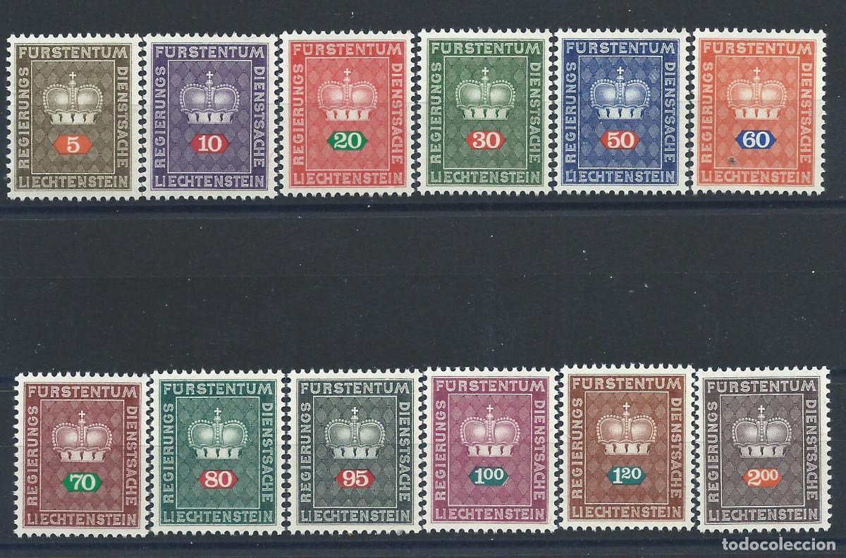 Sellos: Liechtenstein Service N&deg;45/56** (MNH) 1968/69 - Blason