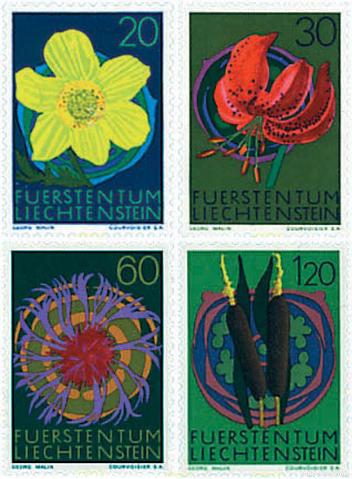 Sellos: 94653 MNH LIECHTENSTEIN 1972 FLORES DE LIECHTENSTEIN