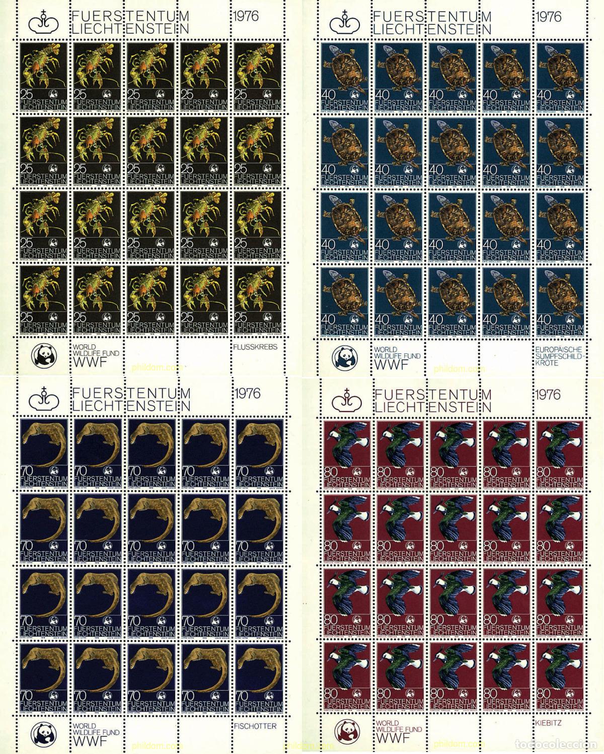 Sellos: 12834 MNH LIECHTENSTEIN 1976 FONDO MUNDIAL PARA LA NATURALEZA