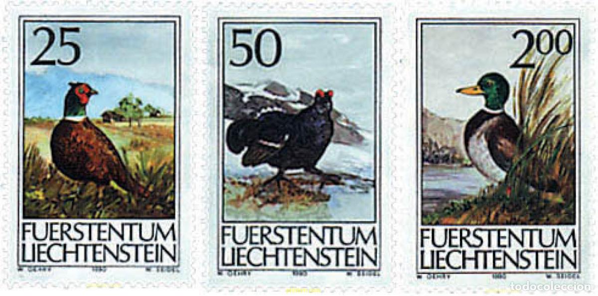 Sellos: 82684 MNH LIECHTENSTEIN 1990 ANIMALES DE CAZA