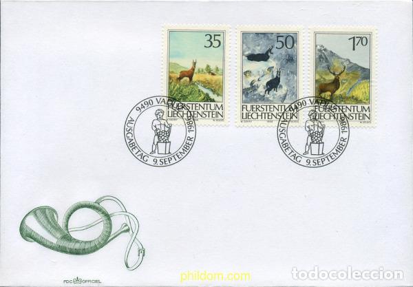Sellos: 285913 USED LIECHTENSTEIN 1986 ANIMALES DE CAZA