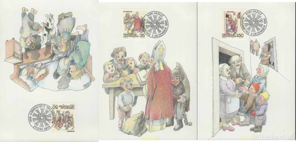 Sellos: 643719 MNH LIECHTENSTEIN 1990 TRADICIONES DE INVIERNO