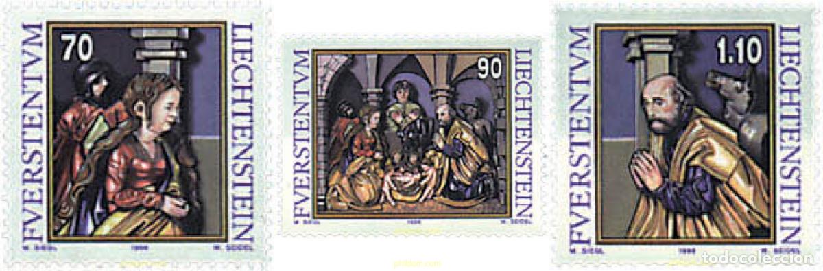 Sellos: 80175 MNH LIECHTENSTEIN 1998 NAVIDAD. BELEN