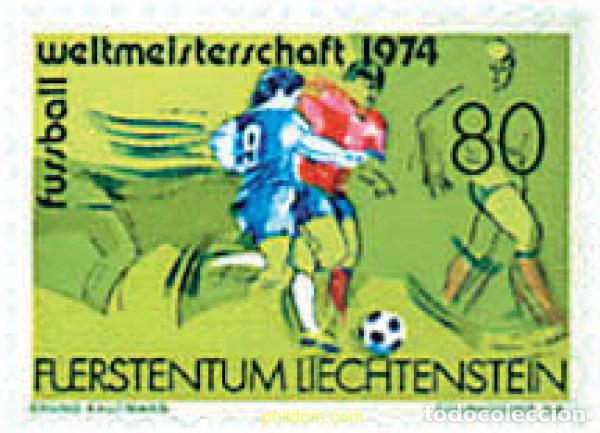 Briefmarken: 77601 MNH LIECHTENSTEIN 1974 COPA DEL MUNDO DE FUTBOL. ALEMANIA-74