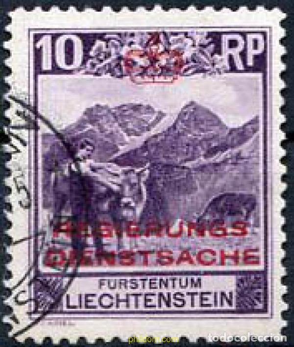 Briefmarken: 218183 USED LIECHTENSTEIN 1932 SELLOS PARA CORRESPONDENCIA OFICIAL