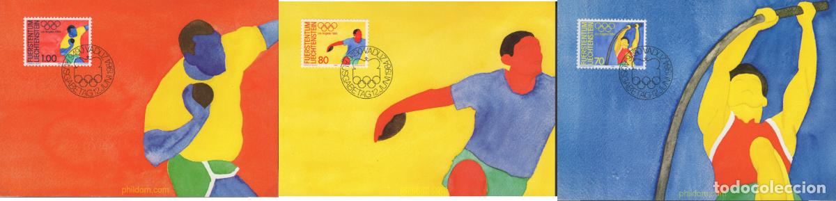 Sellos: 643867 MNH LIECHTENSTEIN 1984 23 JUEGOS OLIMPICOS VERANO LOS ANGELES 1984