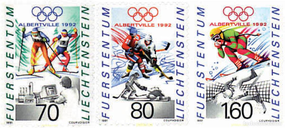 Sellos: 77682 MNH LIECHTENSTEIN 1991 16 JUEGOS OLIMPICOS INVIERNO ALBERTVILLE 1992