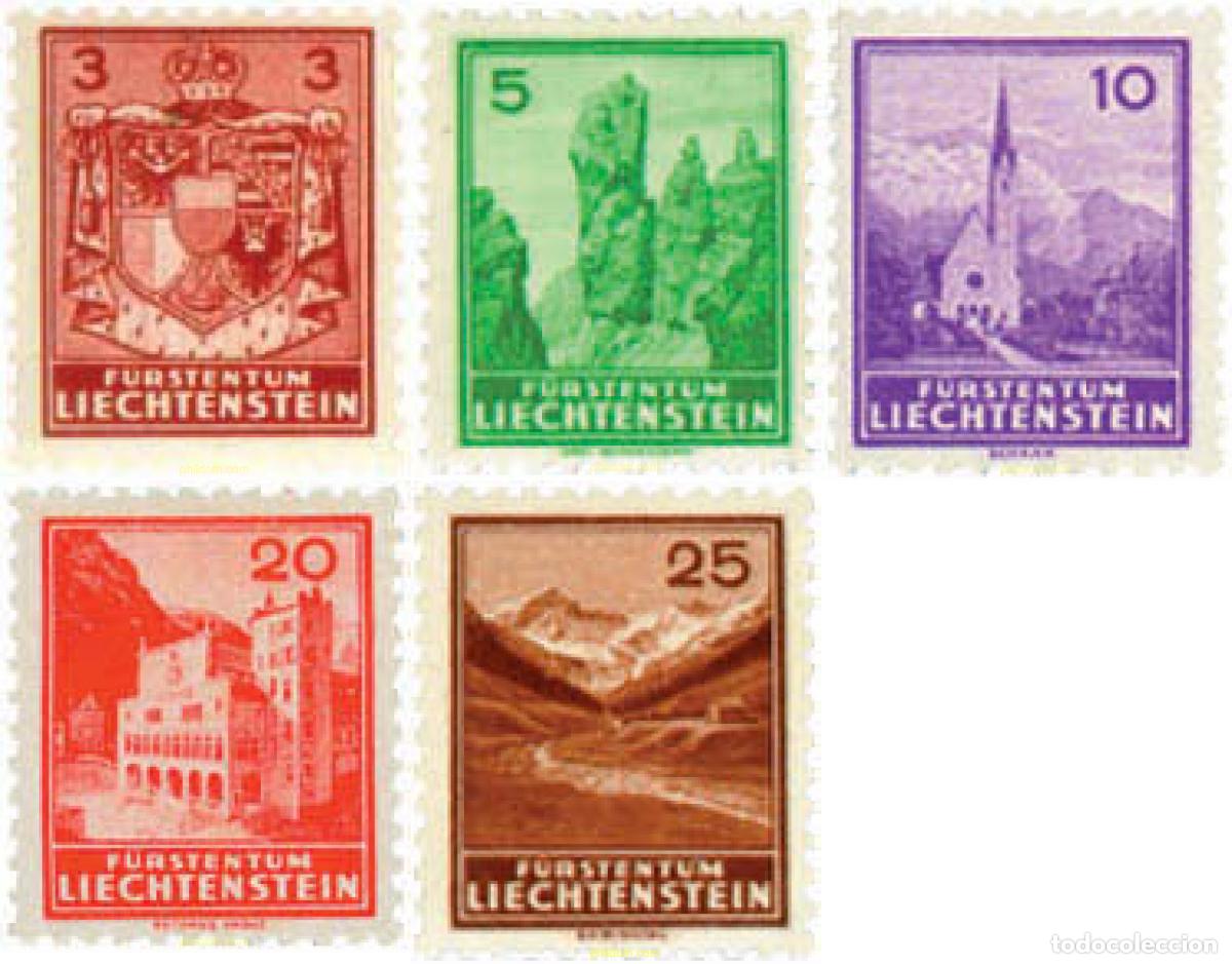 Sellos: 583788 HINGED LIECHTENSTEIN 1934 MOTIVOS VARIOS