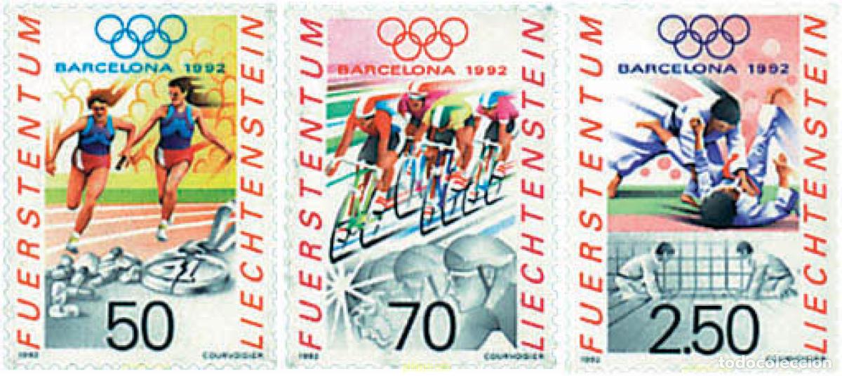 Sellos: 77684 MNH LIECHTENSTEIN 1992 25 JUEGOS OLIMPICOS VERANO BARCELONA 1992