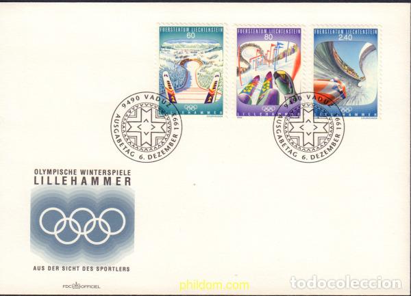 Sellos: 385097 MNH LIECHTENSTEIN 1993 17 JUEGOS OLIMPICOS INVIERNO LILLEHAMMER 1994