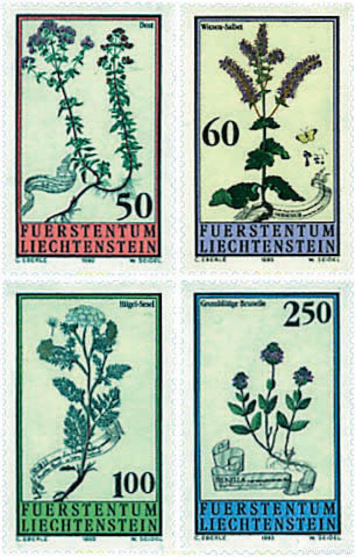 Sellos: 94654 MNH LIECHTENSTEIN 1993 FLORES DEL JARDIN BOTANICO DE LIECHTENSTEIN