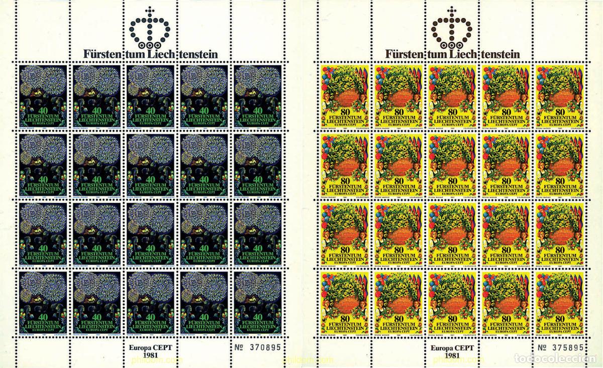 Sellos: 8818 MNH LIECHTENSTEIN 1981 EUROPA CEPT. FOLCLORE