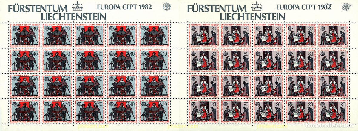Sellos: 8819 MNH LIECHTENSTEIN 1982 EUROPA CEPT. HISTORIA