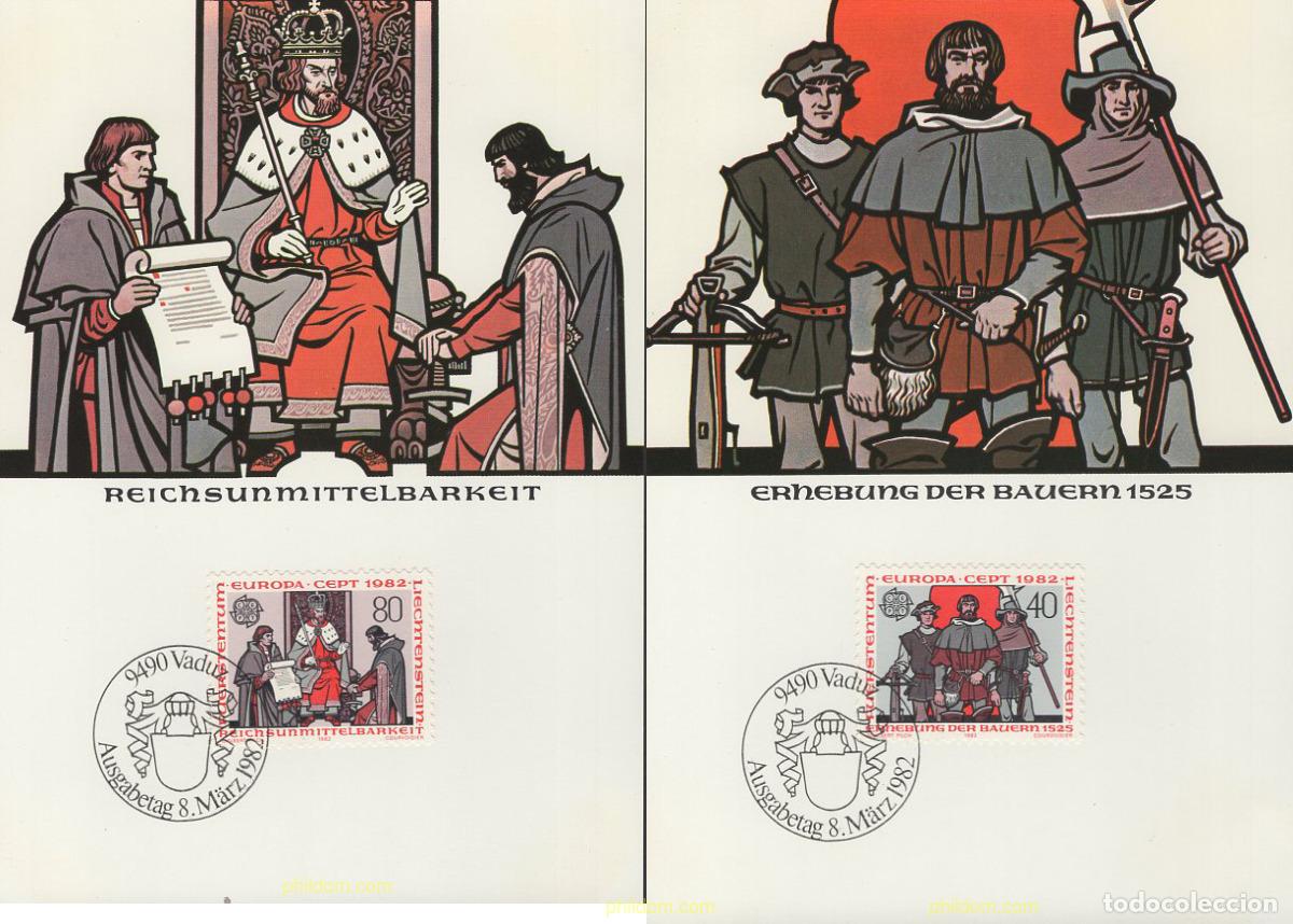 Sellos: 643961 MNH LIECHTENSTEIN 1982 EUROPA CEPT. HISTORIA