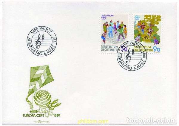 Sellos: 23444 MNH LIECHTENSTEIN 1989 EUROPA CEPT. JUEGOS INFANTILES