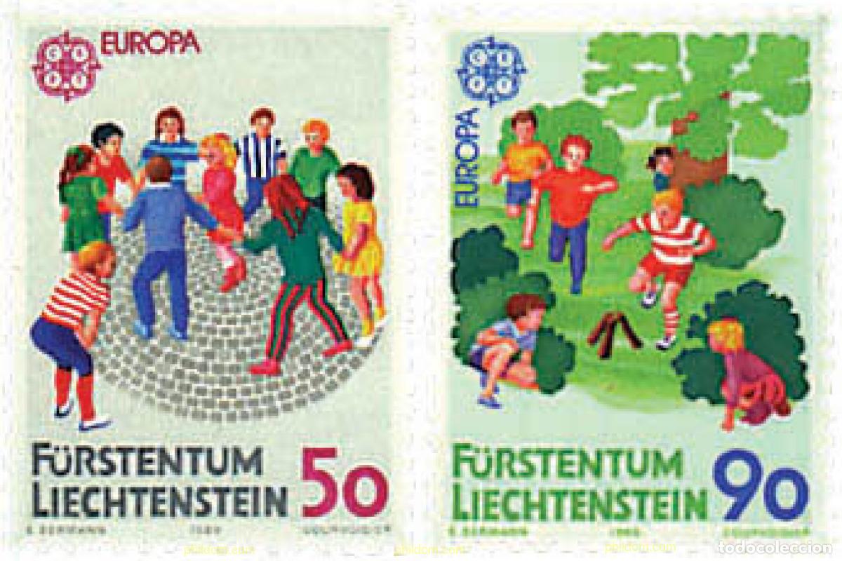 Sellos: 79824 MNH LIECHTENSTEIN 1989 EUROPA CEPT. JUEGOS INFANTILES
