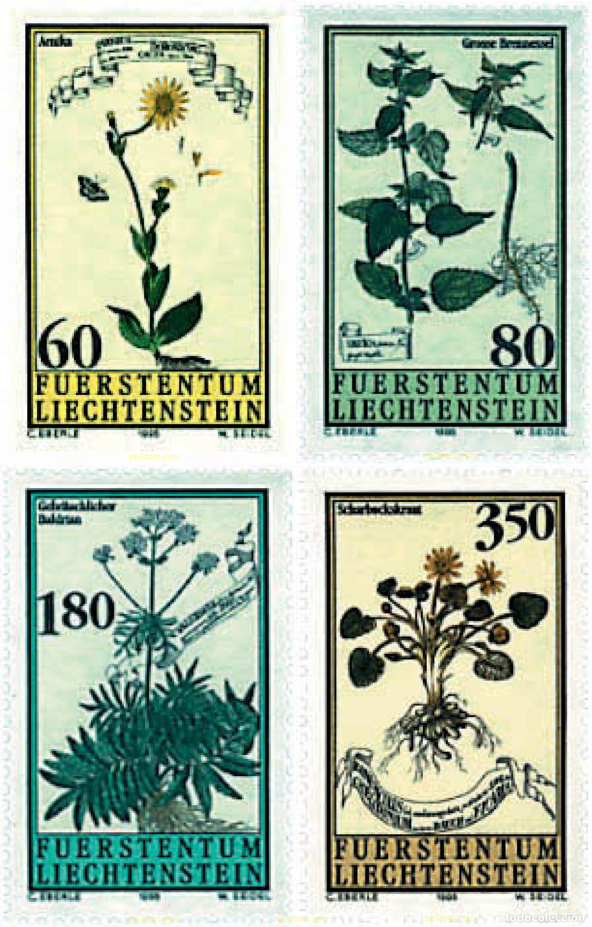 Sellos: 94657 MNH LIECHTENSTEIN 1995 PLANTAS MEDICINALES