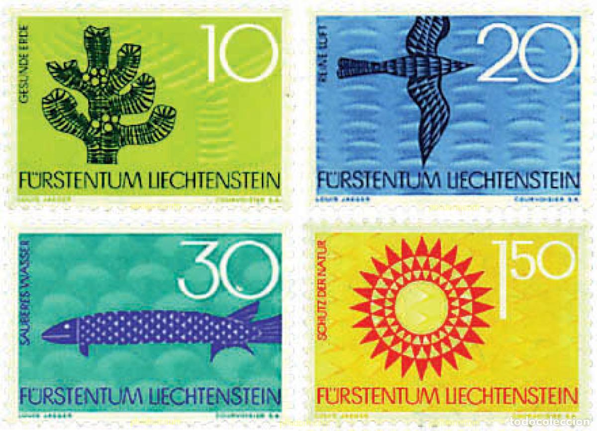 Sellos: 77583 MNH LIECHTENSTEIN 1966 PROTECCION DE LA NATURALEZA
