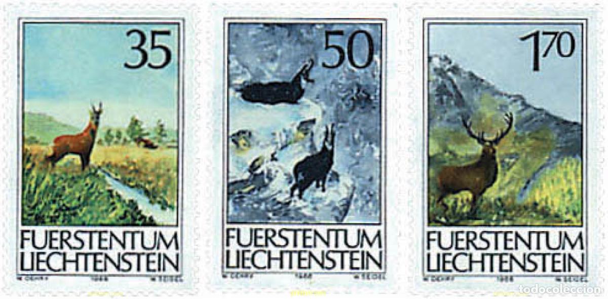 Sellos: 82681 MNH LIECHTENSTEIN 1986 ANIMALES DE CAZA