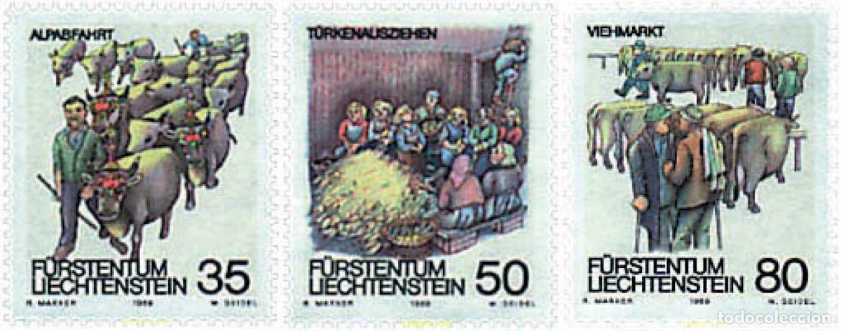 Sellos: 77742 MNH LIECHTENSTEIN 1989 TRADICIONES DE OTO&Ntilde;O
