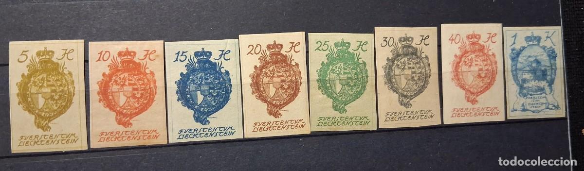 Sellos: LIECHTENSTEIN,1920, CAT.YT. 17/24.