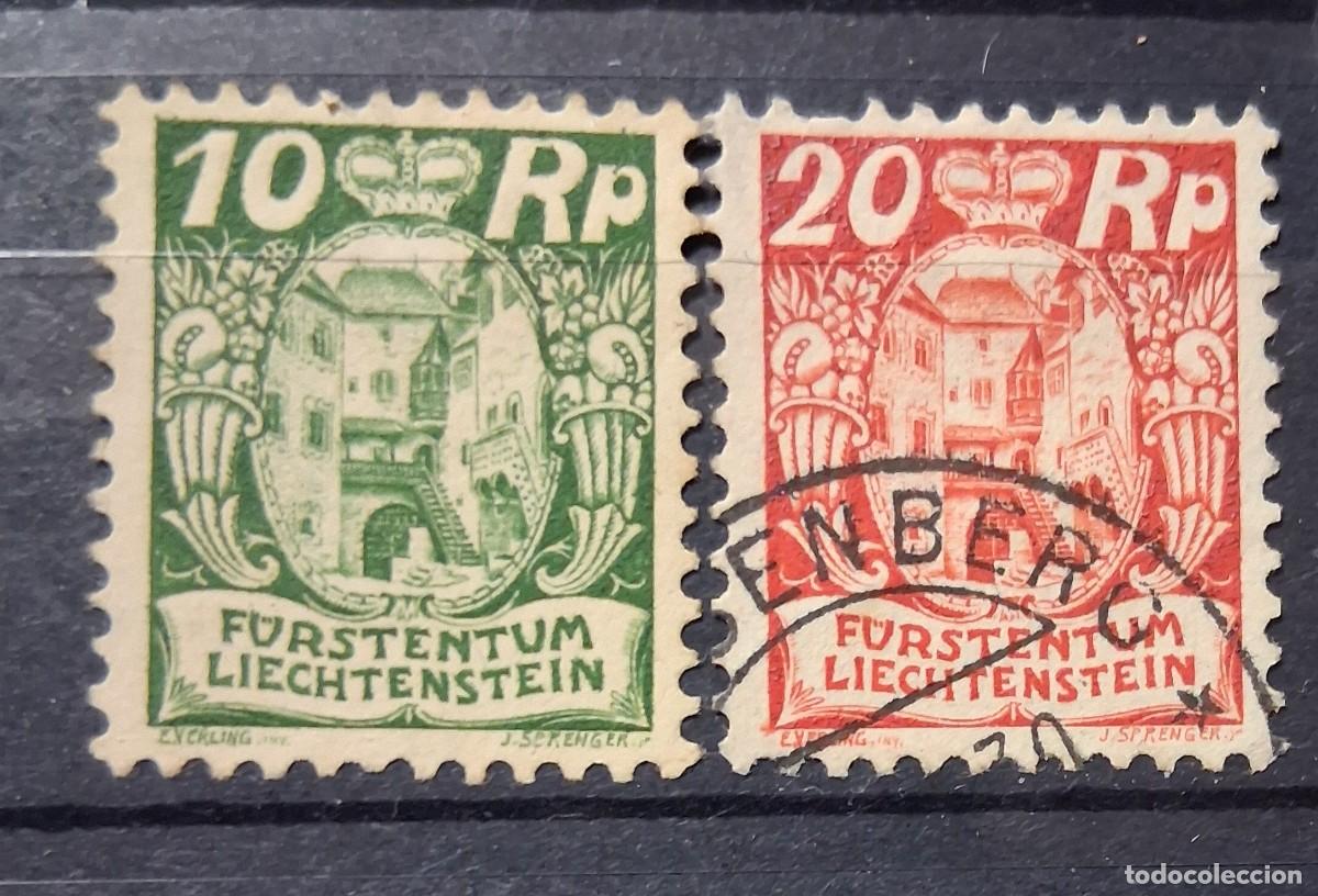 Sellos: LIECHTENSTEIN,1925/1926, CAT.YT.67 y 69.