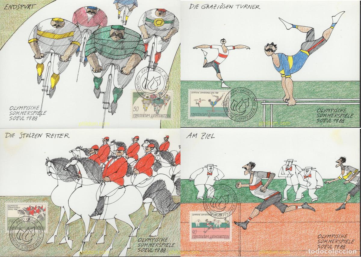 Sellos: 643800 MNH LIECHTENSTEIN 1988 24 JUEGOS OLIMPICOS VERANO SEUL 1988